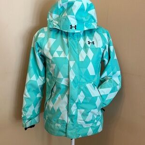 Great Under Armour Coldgear Infrared Hooded Ski/Cnow Jacket! Sz M